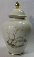 Alte Seltmann Weiden Porzellan-Deckelvase mit tollem Landschafts-Dekor 23515 – H