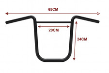 Hochlenker 26 cm Chopper-Lenker 22 mm schwarz – Bravo/SI/Grillo