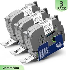 3x Schriftband TZe-251 24mm