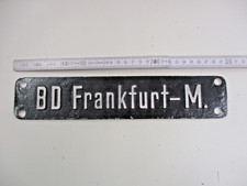 Eisenbahnschild Zugschilder BD