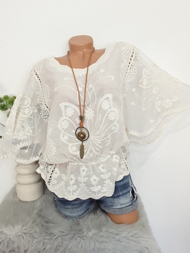 Damen bluse bohemian boho - bluse,