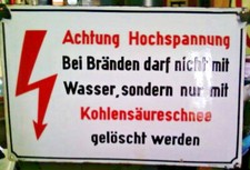 Emailschild: Achtung Hochspannung ,Elektrische Anlagen,Vorsicht,