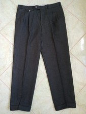* BRAX elegante Herren Trachten Look Hose grau 100% Schurwolle Größe 50 *
