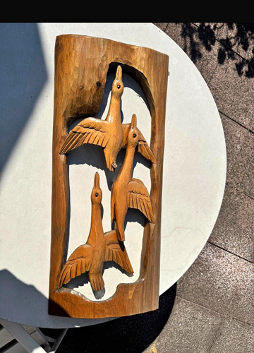 Holz wandbild wandrelief - holz,