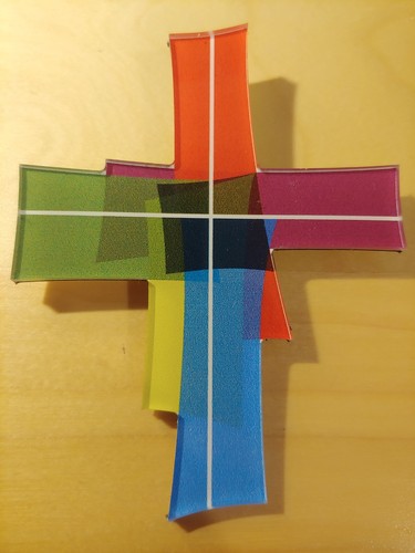 Zukunftsbildkreuz modernes - -,