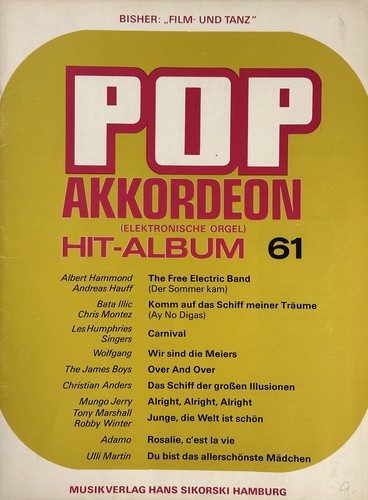 Noten pop akkordeon - noten,