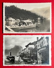 2 x Foto AK Lago di Lugano Schweiz um 1935 Casserate und Gandria ( 149126