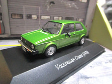 VW VOLKSWAGEN Golf MKI 1. Baureihe 1976 grün Caribe 3-Türer chrom IXO A 1:43
