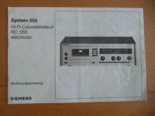 Siemens RC 555 Cassettendeck -