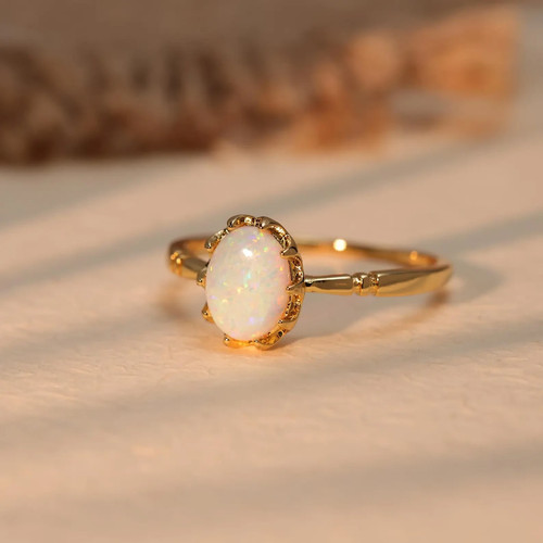 925 sterling silber opalring - silber,