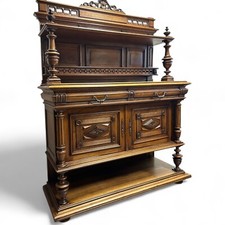 Gründerzeit Historismus Anrichte Kredenz Esszimmer Buffet um 1880 Nussbaum