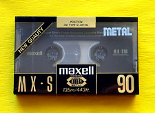 1x MAXELL MX-S 90 Metal Cassette Tape 1991-1993 + OVP + SEALED +
