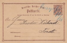 Ganzsache Raguhn nach Forst