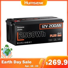 2.56KWh 12V 200Ah LiFePO4