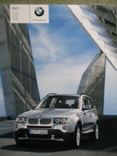 BMW X3 2.0i 2.5si 3.0si 20d 3.0d sd E83 +M Sportpaket Katalog 9/2006 Brochure