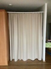 Verdunkelungsgardine  Vorhang Verdunkelungsvorhang, Beige  mit Gardinenröllchen