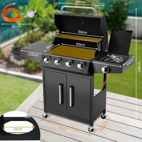 Gasgrill brenner grillwagen - gasgrill, 5