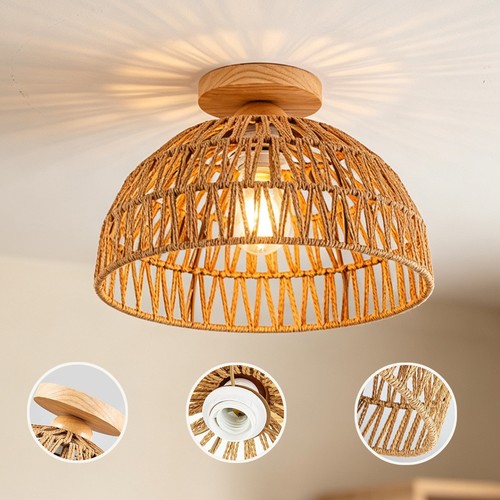 Rattan kronleuchter boho - rattan,