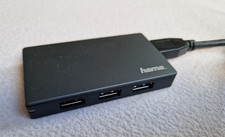 Hama 4-Fach USB 3.0 Aktiver Hub Netzteil Adapter Splitter für PC MacBook Laptop