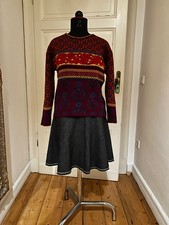 Damen Hess Natur Wollpullover 38/40 mehrfarbig  B: 53cm x L: 54cm