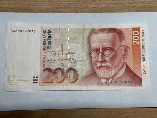 Deutsche mark schein banknote - deutsche,