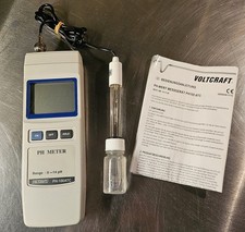 Voltcraft PH-100 ATC pH-Meter mit Elektrode und Anleitung – funktionsfähig