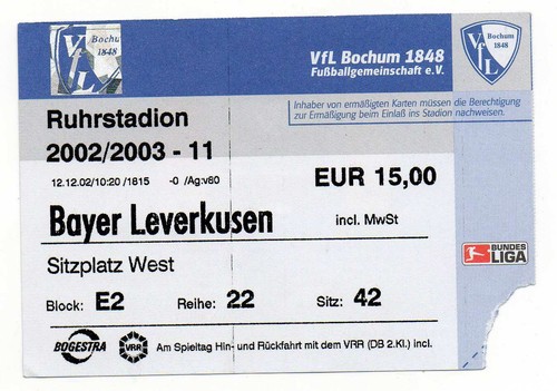 Ticket vfl bochum - ticket,