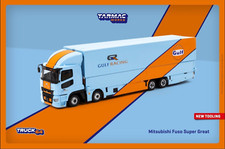 TARMAC WORKS Mitsubishi Fuso Super Great GULF RACING TEAM RENNTRANSPORTER