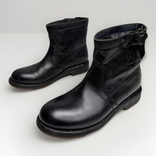 Dirk Bikkembergs Schwarz Leder