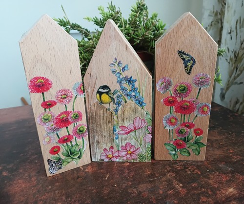 Blumen holzhäuschen eiche - holzhäuschen,
