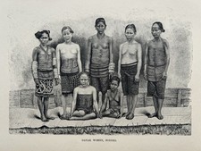 1884 Ansicht der Dayak Frauen