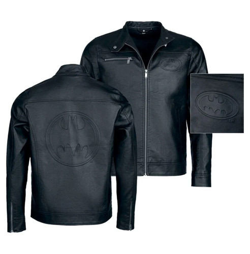 Batman kunstlederjacke herren - batman,