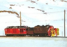 AK · Dampf-Schneeschleuder x rot d 9213 - RhB - Bernina - 1994  (13.08)