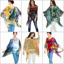 Seide Damen Sommer-Poncho