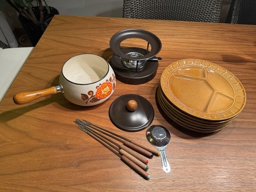 Fondue set aus den 70er - fondue,