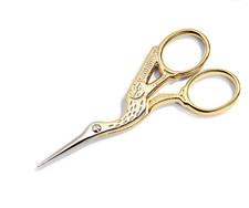 Storch Stickschere - Gold