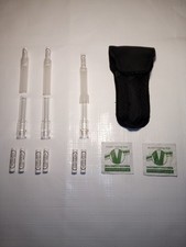 Arizer Mundstück Glas 70mm 3 Stück + Gürtel-Tasche + Aktivkohlefilter + Adapter 