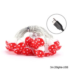 LED Girlande Pilz Lichterkette