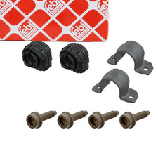 2x febi Stabilisatorlager 21mm + Halter für VW GOLF 5 6 PASSAT TIGUAN hinten