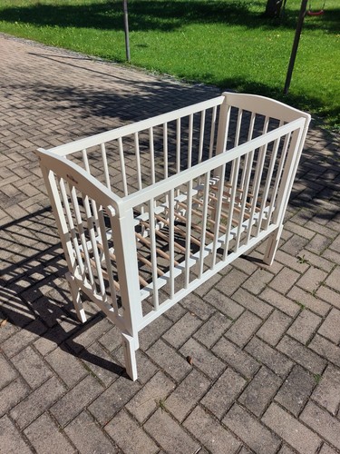 Babybett mit gitter weiß - mit,