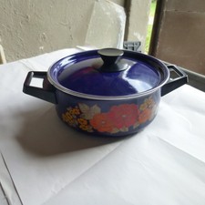 DDR Emaile Kochtopf im guten Zustand