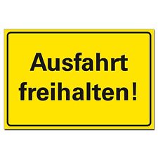Ausfahrt freihalten Schild Garageneinfahrt Ausfahrt Hinweis Parkverbot Garage