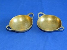 2 x handgearbeitete Messing