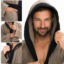 Kapuzen Bademantel Baumwolle