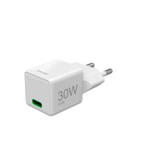 Hama USB-C Schnellladegerät, GaN, USB-C, Mini-Ladegerät, PD, 30W, Weiß, 00201998