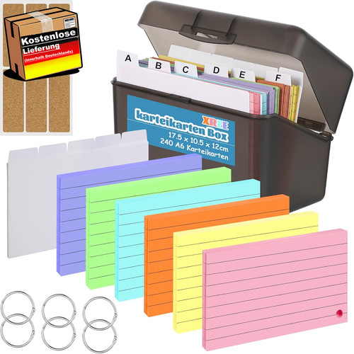Karteikarten box für - box,