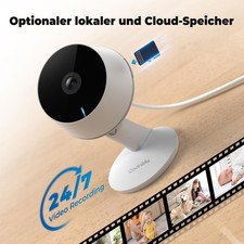 3MP HD Überwachungskamera Innen WLAN Kamera 2,4GHz&5G  WiFi Audio Nachtsicht