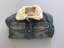 DONALDSON WALT DISNEY JEANS JACKE MIT FELLARTIGEM INNENFUTTER GR.4 JAHRE MÄDCHEN