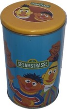 Ernie und Bert Sesamstrasse Blechdose Keksdose Vintage 90er Jahre Retro