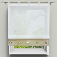 Voile Raffrollo mit Schlaufen